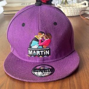 Purple Martin Cap with Embroidered Design